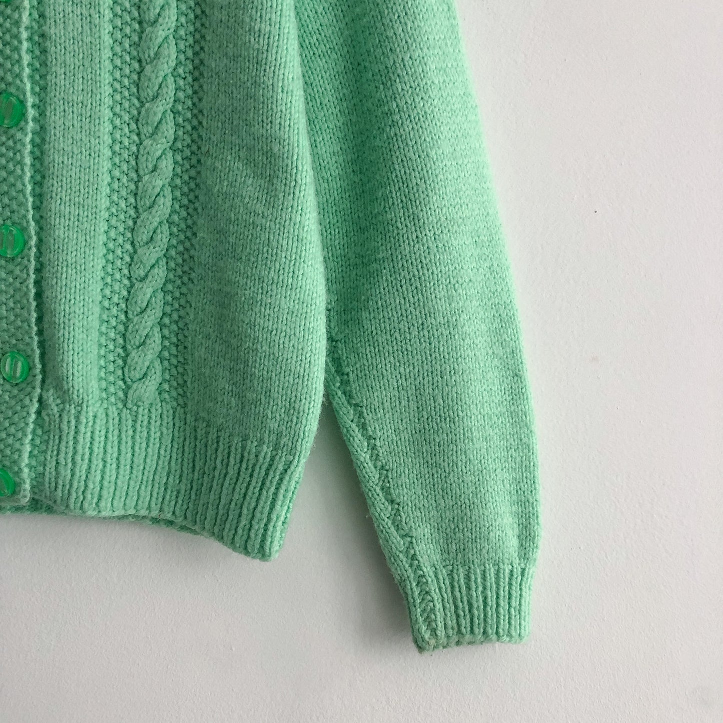 Mint Handknit Cardigan