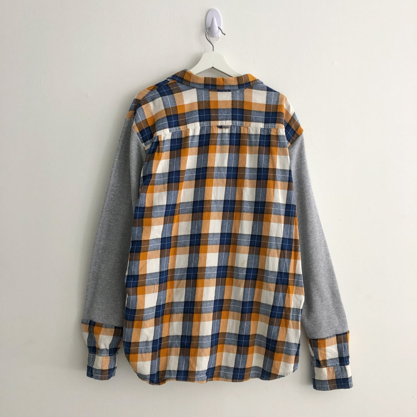 Upcycled Cozy Flannel Sweatshirt