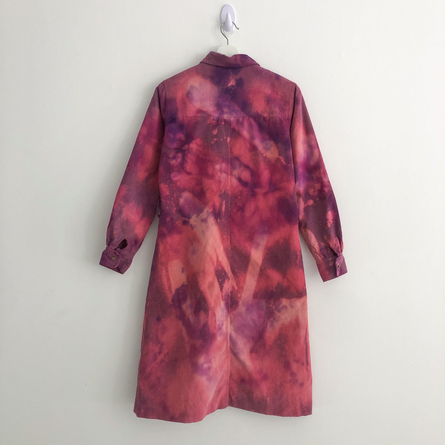 Upcycled Corduroy Dyed Shirt Dress