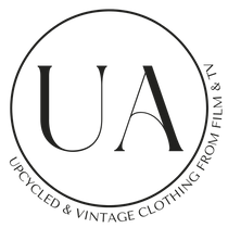 Text logo: UA (Upcycled Aviary) Upcycled and Vintage Clothing from film and TV