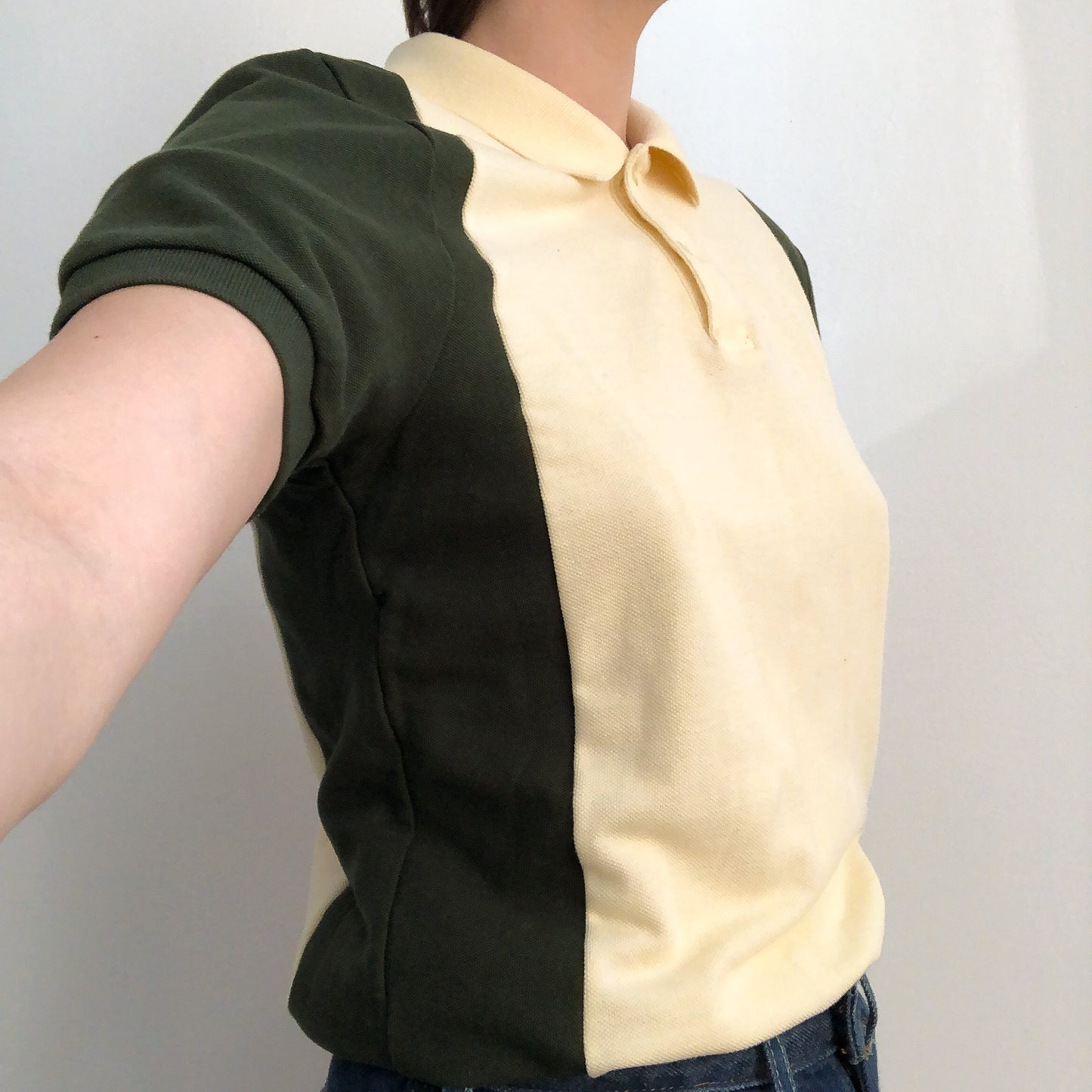 Upcycled Butter Golf Polo
