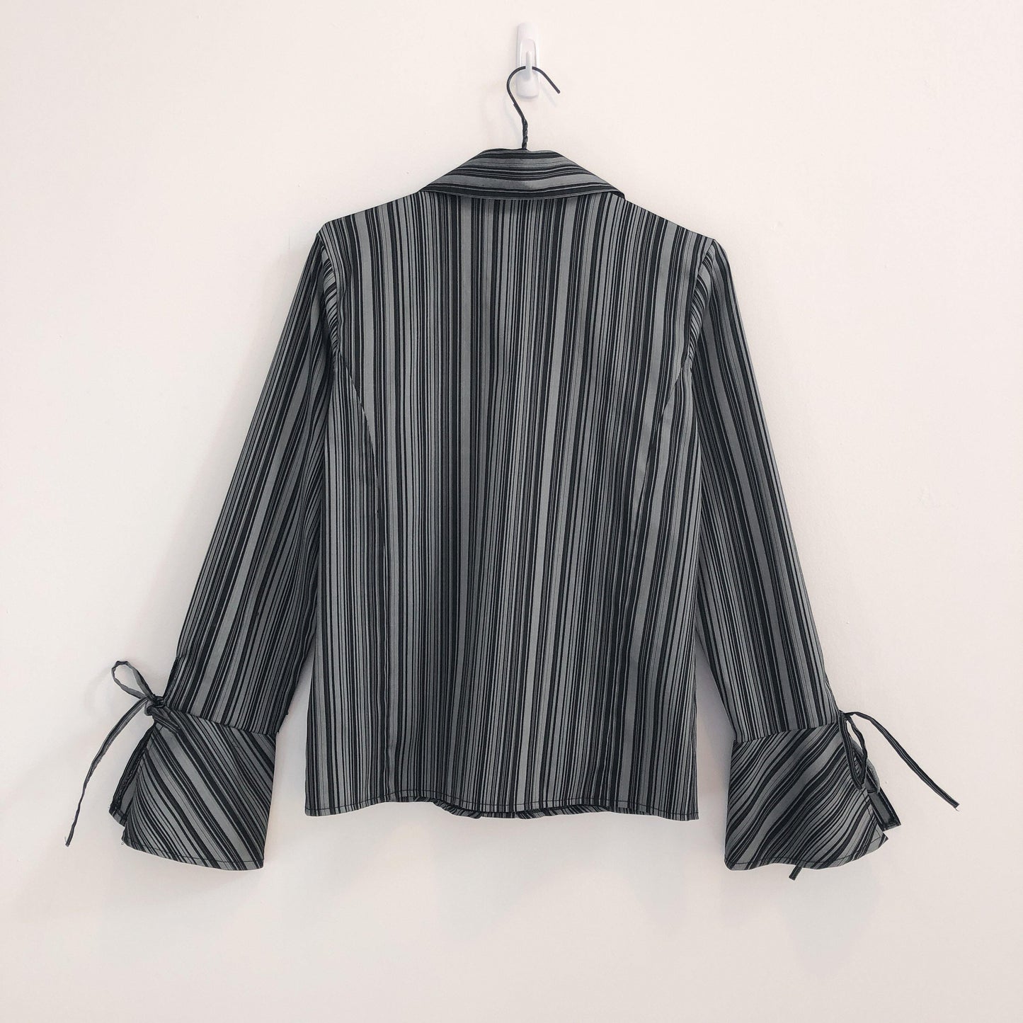 Greyscale Fitted Blouse - Upcycled Aviary