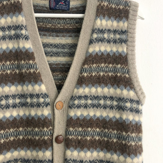 Vintage Shetland Wool Vest
