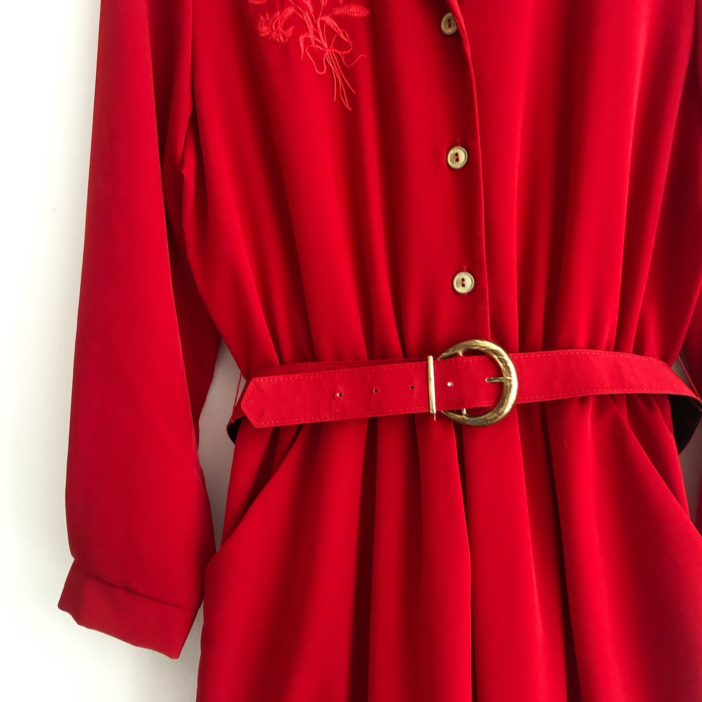 Vintage Leslie Belle Red Dress