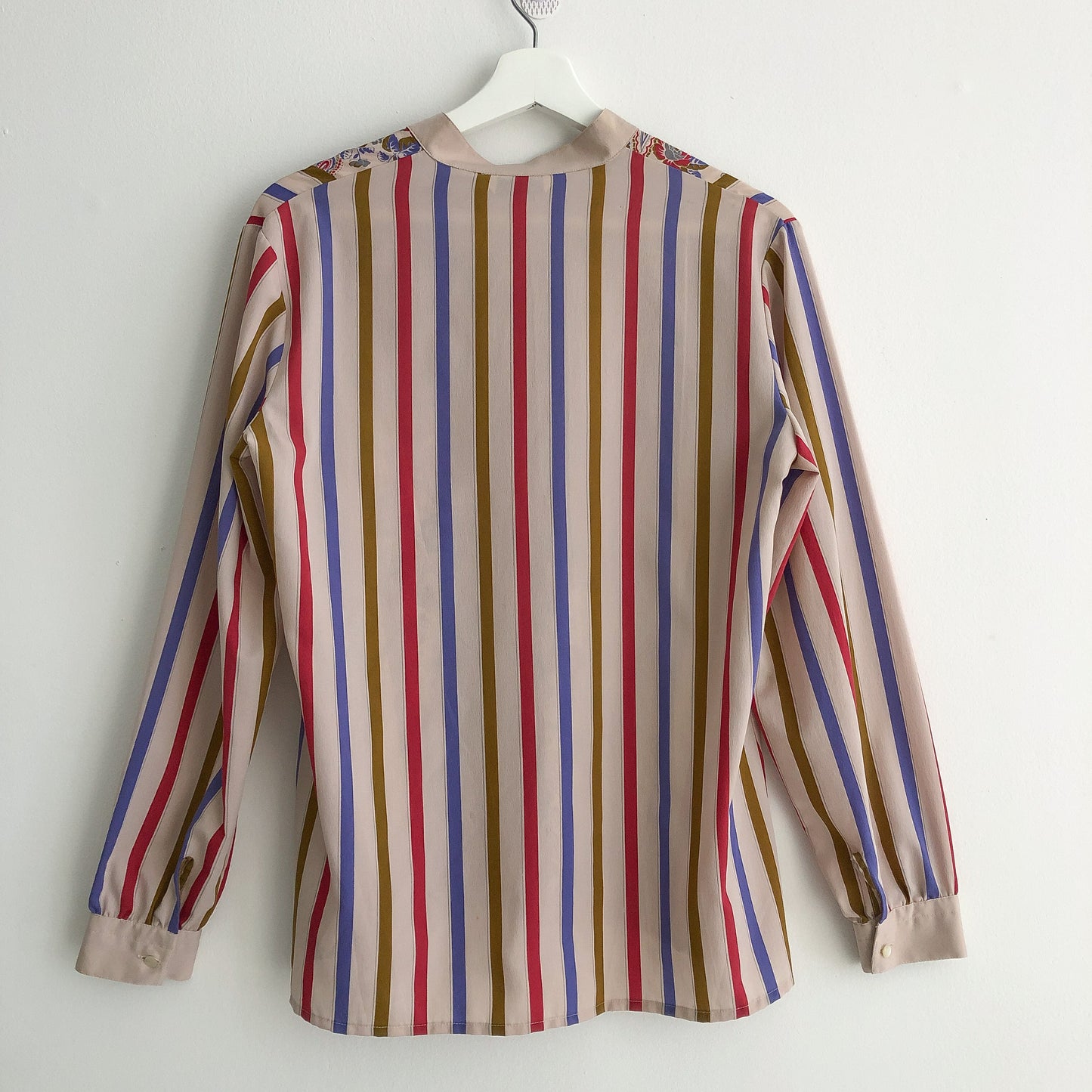 Vintage Italian Striped and Paisley Shirt