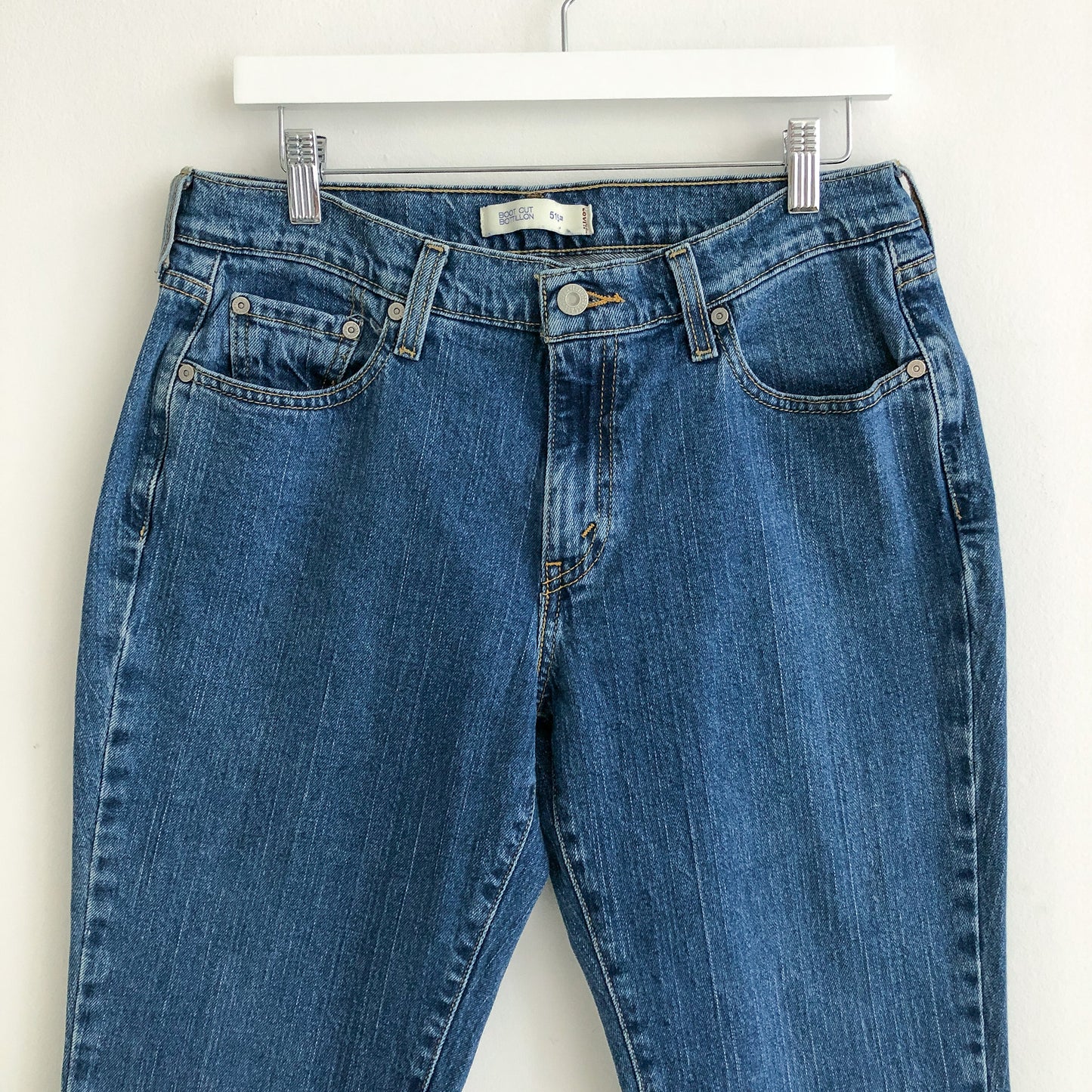 Preloved Bootleg Cut Denim Jeans