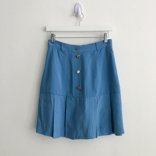 Sky Pleated Mini Skirt