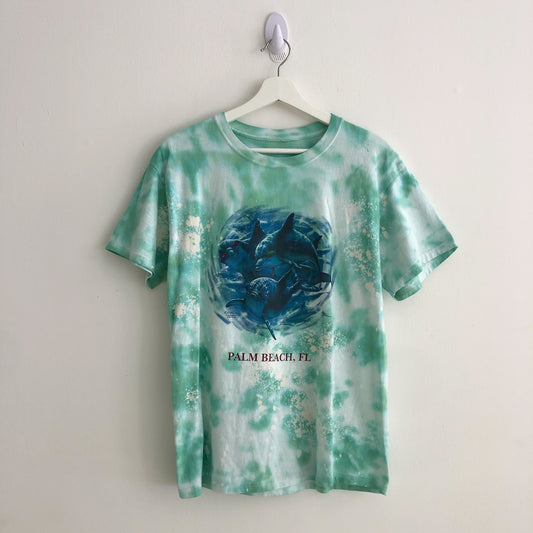 Upcycled Dolphin Tie Dye Tee