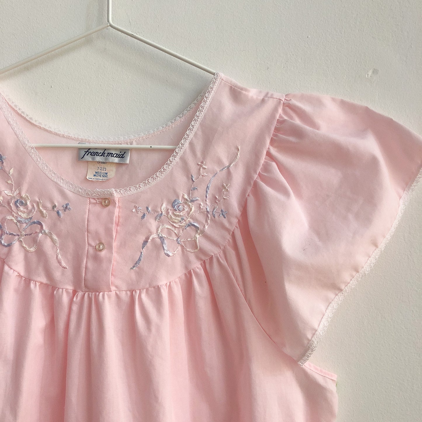 Vintage Baby Pink Maxi Nightgown
