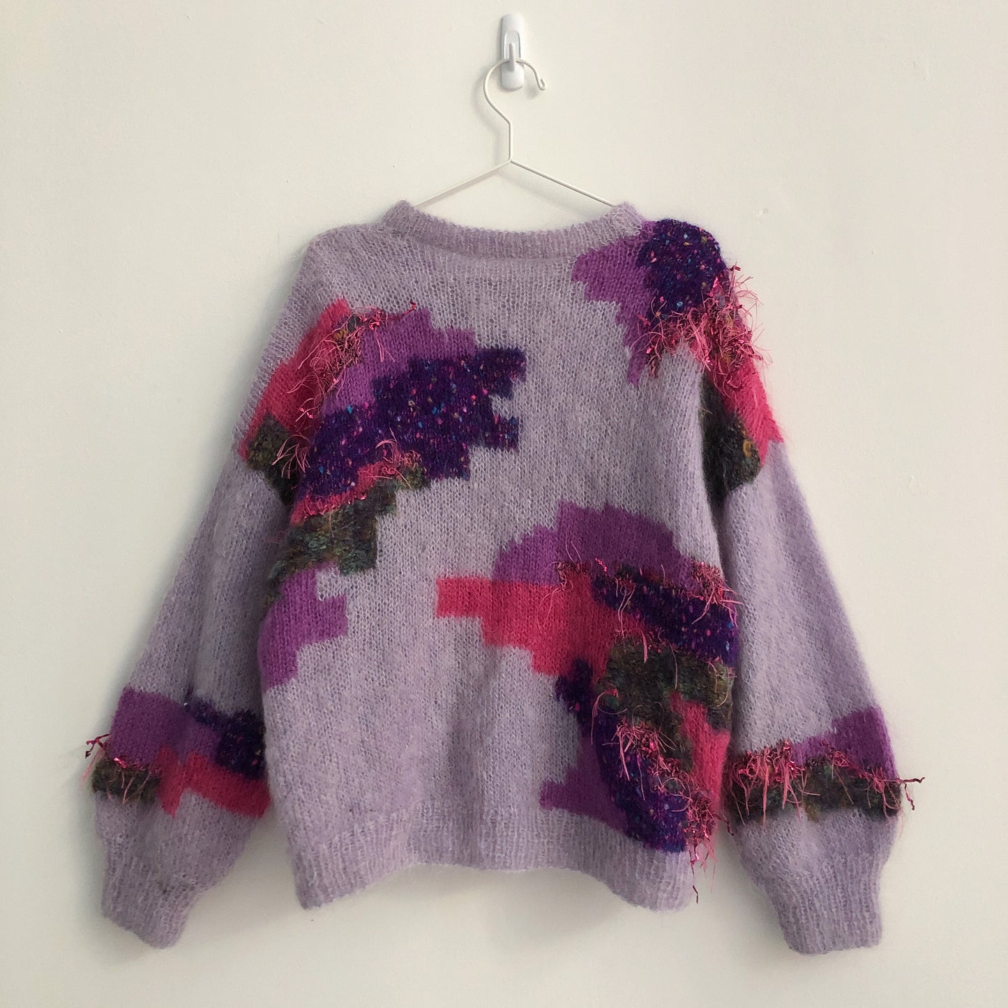 Vintage Life of the Party Hand Knit Sweater