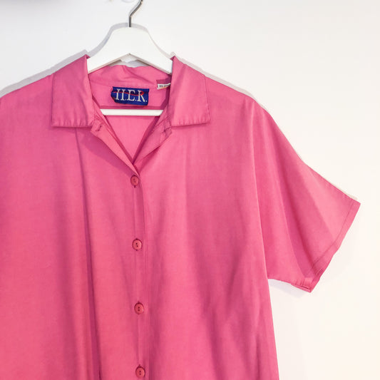 H.E.R Think Pink Button Up Shirt