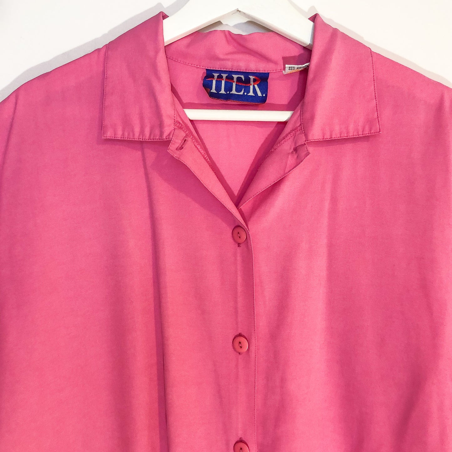 H.E.R Think Pink Button Up Shirt